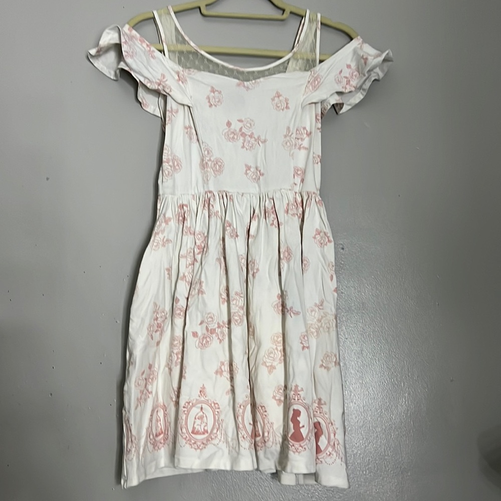 Disney Beauty And The Beast Icons Cold Shoulder Dress